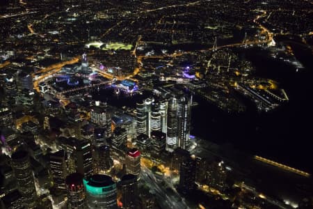 Aerial Image of BARANGAROO NIGHT SHOT AT VIVID