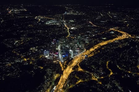 Aerial Image of NORTH SYDNEY VIVID NIGHT SHOOT