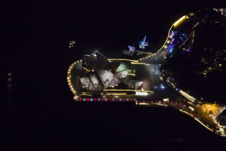 Aerial Image of SYDNEY OPERA HOUSE VIVID