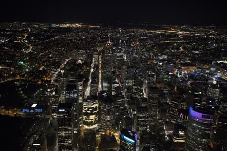 Aerial Image of SYDNEY CBD VIVID
