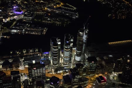 Aerial Image of BARANGAROO NIGHT SHOT AT VIVID