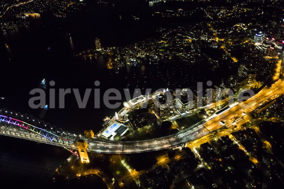 Aerial Image of Luna Park Vivid Night Shoot