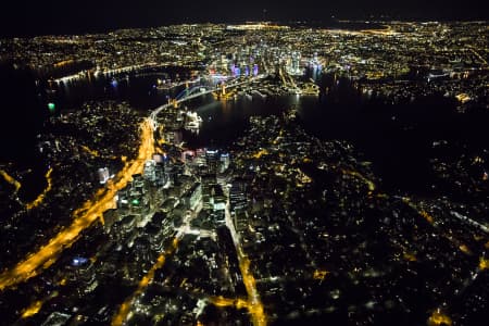 Aerial Image of NORTH SYDNEY VIVID NIGHT SHOOT