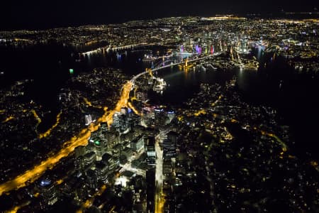 Aerial Image of NORTH SYDNEY VIVID NIGHT SHOOT