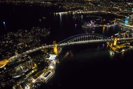 Aerial Image of LUNA PARK VIVID NIGHT SHOOT