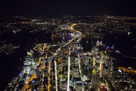 Aerial Image of SYDNEY CBD VIVID