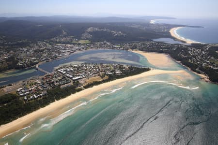 Aerial Image of TURA BEACH - MERIMBULA
