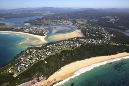 Aerial Image of TURA BEACH - MERIMBULA