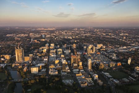 Aerial Image of PARRAMATTA DUSK