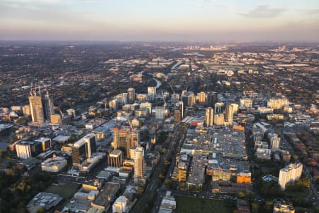 Aerial Image of PARRAMATTA DUSK