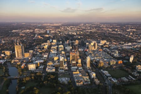 Aerial Image of PARRAMATTA DUSK