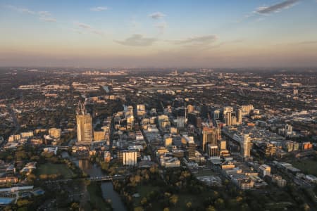 Aerial Image of PARRAMATTA DUSK