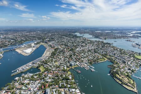 Aerial Image of BALMAIN EAST
