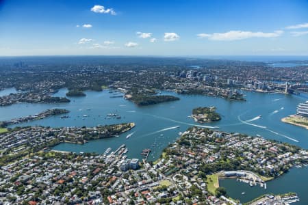 Aerial Image of BALMAIN EAST