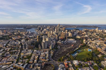 Aerial Image of AFTERNOON SYDNEY FROM THE SOUTH