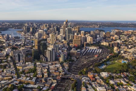Aerial Image of AFTERNOON SYDNEY CBD FROM THE SOUTH