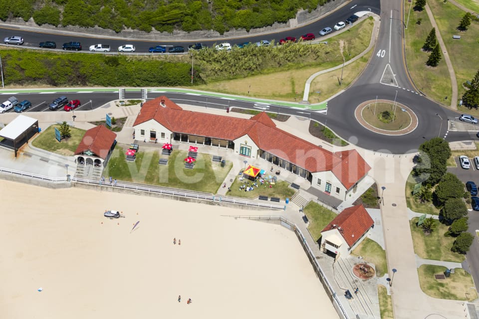 Aerial Image of Nobbys Beach Surf Club
