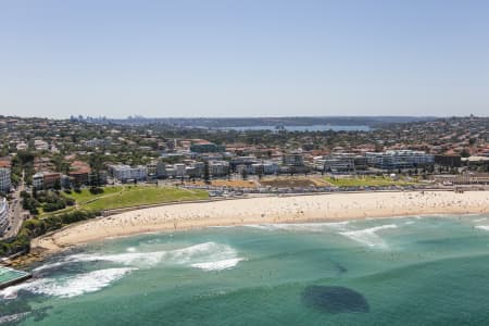 Aerial Image of BAIT BALL BONDI BEACH