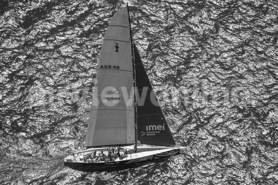 Aerial Image of Sailing Sydney Harbour