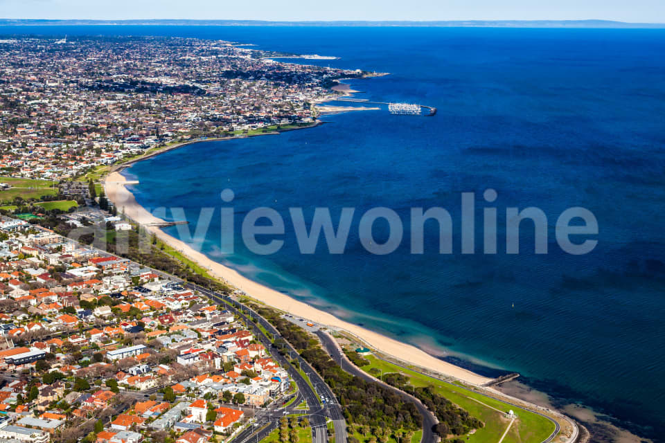 Aerial Image of Elwood Beach