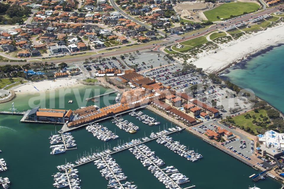 Aerial Image of Sorrento Quay Hillarys Boat Harbour