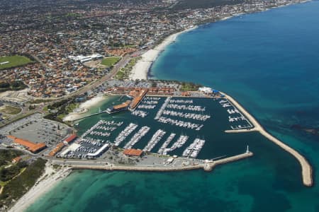 Aerial Image of SORRENTO QUAY HILLARYS BOAT HARBOUR