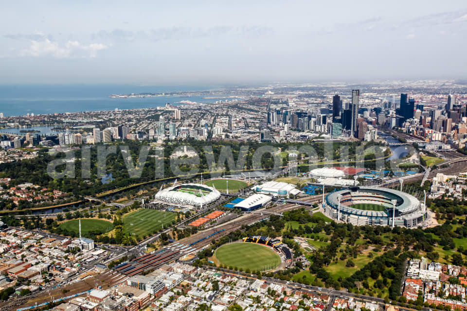 Aerial Image of Melbourne From The East