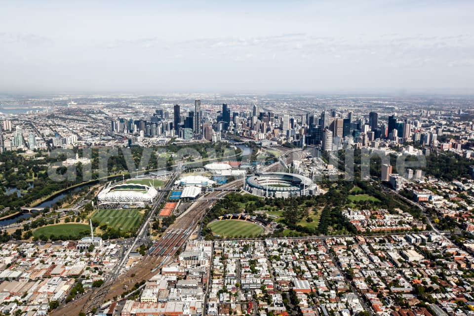 Aerial Image of Melbourne From The East