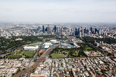 Aerial Image of MELBOURNE FROM THE EAST