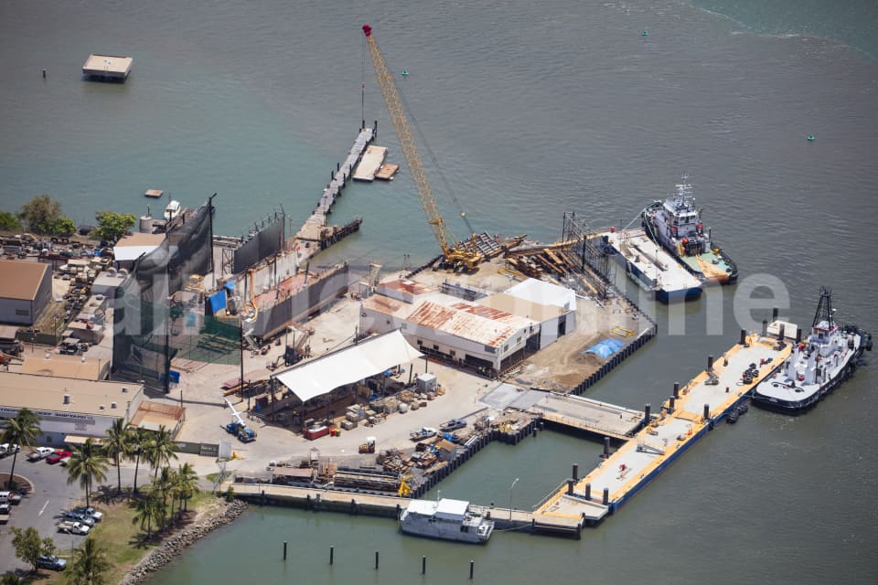 Aerial Image of Tropical Reef Ship Yard Cairns