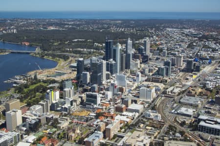 Aerial Image of PERTH CBD
