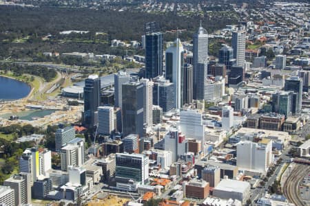 Aerial Image of PERTH CBD