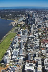 Aerial Image of EAST PERTH TO PERTH CBD