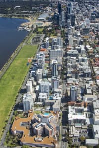 Aerial Image of EAST PERTH TO PERTH CBD