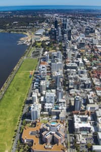 Aerial Image of EAST PERTH TO PERTH CBD