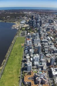 Aerial Image of EAST PERTH TO PERTH CBD
