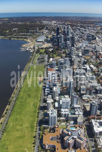 Aerial Image of East Perth To Perth CBD