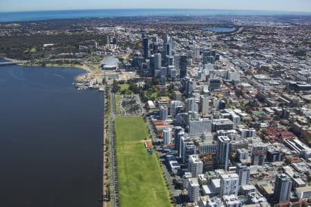 Aerial Image of EAST PERTH TO PERTH CBD