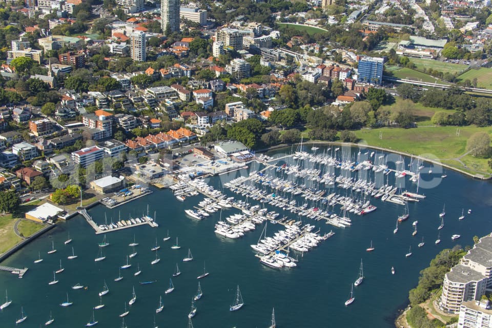 Aerial Image of Rushcutters Bay, Darling Point