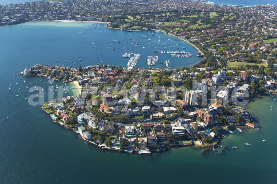 Aerial Image of Wolseley Road, Point Piper