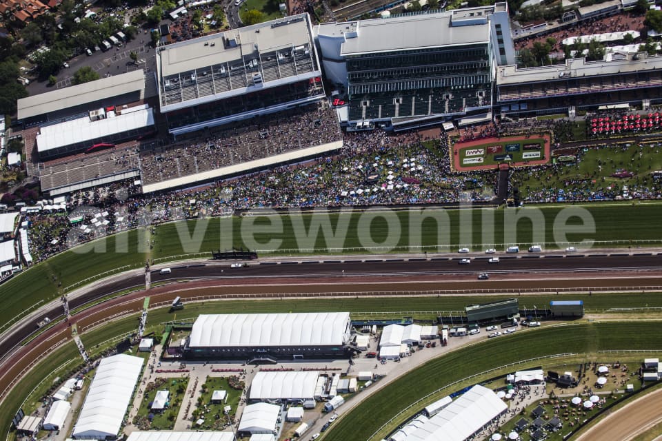 Aerial Image of The Melbourne Cup 2015
