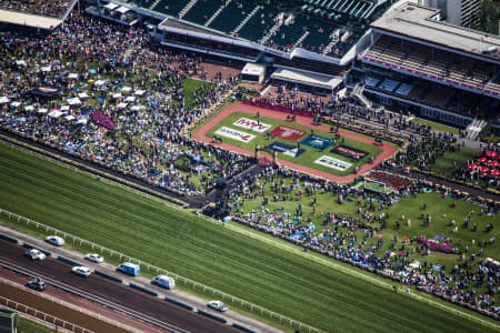 Aerial Image of THE MELBOURNE CUP 2015