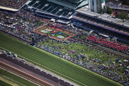 Aerial Image of THE MELBOURNE CUP 2015