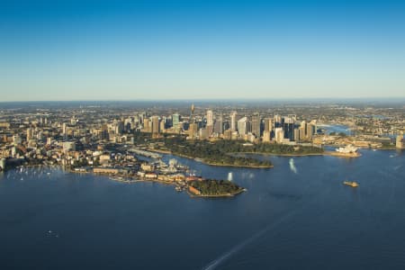 Aerial Image of SYDNEY HARBOUR DAWN