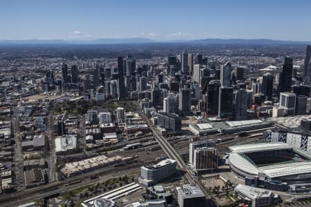 Aerial Image of MELBOURNE FROM THE WEST