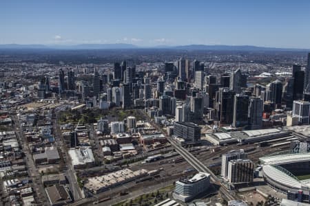 Aerial Image of MELBOURNE FROM THE WEST