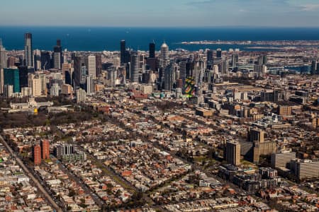 Aerial Image of CARLTON AND MELBOURNE