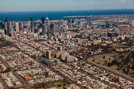 Aerial Image of CARLTON AND MELBOURNE