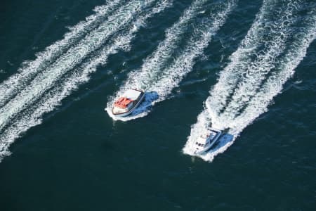 Aerial Image of BOATS ON SYDNEY HARBOUR