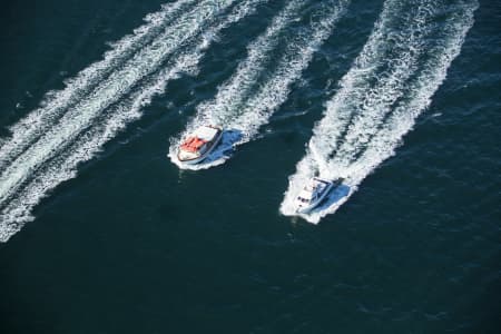 Aerial Image of BOATS ON SYDNEY HARBOUR